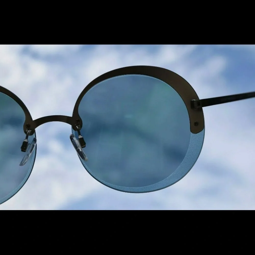 NEW Armani Exchange 30456J MATTE SILVER LENS BLUE MIRROR Metal Plastic c…
